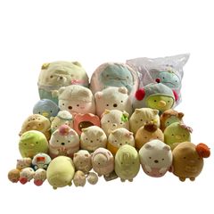 스미코구라시 봉제인형 마스코트 정리 상품 시로쿠마 네코 토카게 돈까스 등 사이즈 다양한 현상품 3.7kg