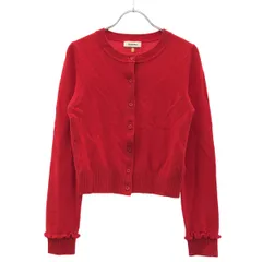 sandro サンドロ クルーネックニットカーディガン  レッド Sのサムネイル