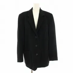 アニエスベー agnes b. テーラードジャケット シングル カシミヤ混 黒 ブラック /YT