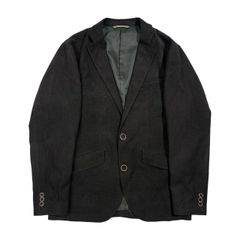 Crocodile クロコダイル ピケ 2B テーラードジャケット M/ダークグリーン系 メンズ