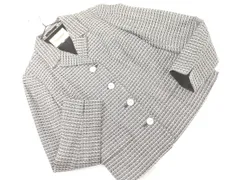 PAUL STUART ポールスチュアート 総柄 ジャケット size8/黒ｘグレー ■◇ レディース