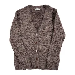 モヘヤ混 URBAN RESEARCH warehouse アーバンリサーチ Vネック ニット カーディガン 38/ブラウン系 レディース