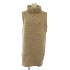 デイジーリンフォクシー DAISY LIN For FOXEY ノースリーブ ワンピース ミニ丈 タートルネック カシミヤ ベージュ /BM