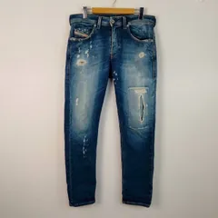 DIESEL ディーゼル デニムパンツ ブルー ダメージ 32サイズ メンズ 古着 ストリート グランジ