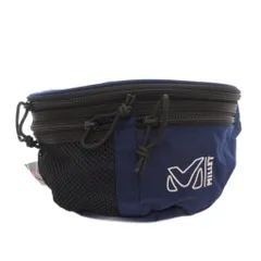 ミレー MILLET タグ付き ボディバッグ ウエスト ロゴ刺繍 ナイロン 紺 ネイビー /FF ■GY12