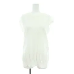 セオリーリュクス theory luxe 23SS Fortuna Kayle ノースリーブ ニット カットソー リネン混 038 白 ホワイト /HK ■OS