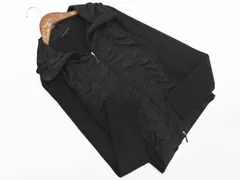 TRANS WORK トランスワーク 素材切替 ニット ジャケット size40/黒 ■◇ レディースのサムネイル
