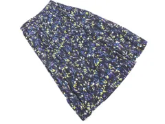 MACPHEE マカフィー トゥモローランド 花柄 プリーツ ロング スカート size34/紺 ■◇ レディース