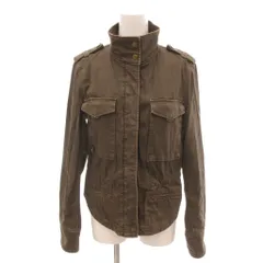 ケーティー キヨコ タカセ  K.T KIYOKO TAKASE ミリタリージャケット ブルゾン スタンドカラー フラップポケット Y2K 3 茶 ブラウン /YJ ■GY59