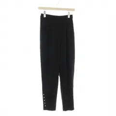 ナノユニバース nano universe パンツ 36 黒 裾パール イージー /JP