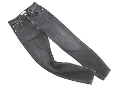 ZARA ザラ USED加工 スキニー デニムパンツ size34/黒 ■■ レディース