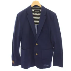 バーバリーブラックレーベル BURBERRY BLACK LABEL テーラードジャケット シングル 2B M 紺 ネイビー 金ボタン パッチポケット D1F61-161-28 /HN