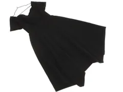 LAGUNAMOON ラグナムーン アシンメトリー オフショルダー 結婚式二次会 ドレス ワンピース sizeM/黒 ■■ レディース