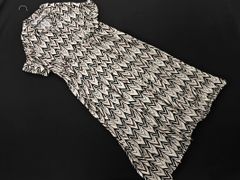 JEANASIS ジーナシス リネン混 総柄 ドロスト シャツ ワンピース sizeF/オフホワイト ■◆ レディース