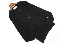 Rope Picnic ロペピクニック ケーブル編み カーディガン size38/黒 ■◇ レディース