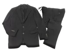 COMME CA MEN コムサメン セットアップ ジャケット パンツ スーツ sizeL/黒 ■■ メンズ