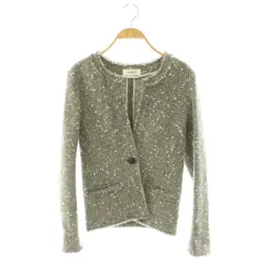イザベル マラン エトワール ISABEL MARANT ETOILE ツイード ジャケット ノーカラー 34 グレー /HK ■OSのサムネイル