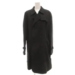 レミュー LES MUES タグ付き トレンチコート 4L ミドル ハーフ丈 ライナー付き 紺 ダークネイビー /AE ■ECA001