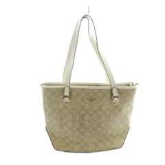 コーチ COACH F58294 トートバッグ ハンド PVC レザー ロゴ シグネチャー ベージュ ■GY11 /MQ