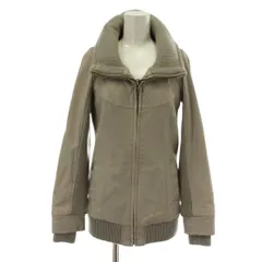 リップサービス LIP SERVICE 中綿ジャケット 羊革 ラムレザー アウター スタンドカラー ジップアップ S グレー /XZ ■GY99