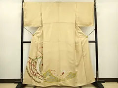平和屋着物■豪華色留袖　駒刺繍　絵巻花文　金彩　正絹　逸品　DABC7937yaのサムネイル