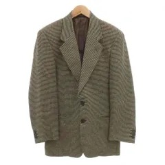 ジャンフランコフェレ GIANFRANCO FERRE テーラードジャケット シルク 背抜き シングル 茶 ブラウン 春夏 /AEのサムネイル