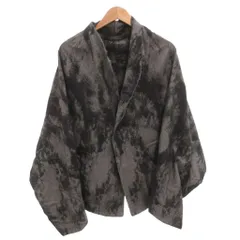 萌 MOYURU ジャケット バイカラー 総柄 M-L 黒 ブラック 14066122 /FF