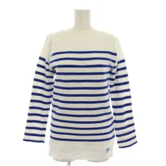 オーチバル ORCIVAL オーシバル バスクシャツ カットソー 長袖 ボーダー 16 ホワイト ブルー /YM