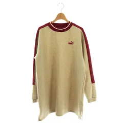 プーマ PUMA Tシャツ 長袖 チュニック XL ベージュ 赤 /NR ■OSのサムネイル