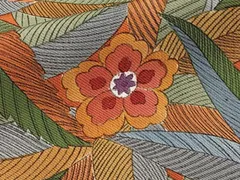 平和屋着物■上質な小紋　草花文　正絹　逸品　CABE0738xi