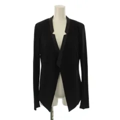 ビーシービージードレス BCBG DRESSES ノーカラージャケット シングル 上着 S 黒 ブラック 長袖 Vネック 襟切り替え /LP ■GY61のサムネイル