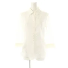 フォクシーニューヨーク FOXEY NEW YORK 31345 カットオフ ブラウス シャツ 切替 40 白 /MI ■OSのサムネイル