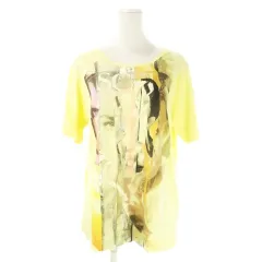 エスカーダ ESCADA SPORT Tシャツ M 黄 イエロー グラフィックプリント ラウンドネック 半袖 /CK25 ■GY61のサムネイル