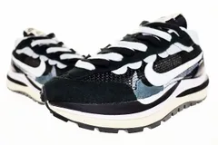 ナイキ NIKE VAPORWAFFLE SACAI BLACK AND WHITE 2020 27.5cm CV1363-001 ヴェイパーワッフル サカイ コラボ ブラック ホワイト 【ブランド古着ベクトル】【中古】▲250718