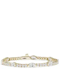 メリンダマリア レディース アクセサリー ブレスレット・バングル・アンクレット Melinda Maria Maven Rhinestone Tennis Bracelet Gold ゴールド