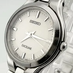 SEIKO 4J41-0A50 セイコー EXCELINE エクセリーヌ　　レディース　腕時計 稼働品 電池交換済【C411】