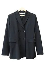 オフホワイト OFF WHITE 20AW ウール混 ダブル テーラード ジャケット ブレザー OWEF049E20FAB002 46 黒 ブラック ブランド古着ベクトル 中古☆AA★250821のサムネイル