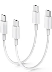 0318 USB C ケーブル 純正 0.3M 2本セット PD対応 60W 急速充電 USBC & USBC ケーブル データ転送 高耐久性 断線防止 映像出力不可 USB Type C to Type C iPhone 17/Air/1 NABI_1050