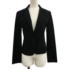 イネド INED ジャケット テーラード シングル スウェード調 長袖 7 黒 ブラック