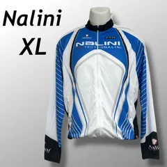 Nalini ナリーニ メンズ サイクルジャージ  サイクルウェア フルジップ ホワイト×ブルー系 (C-021)★のサムネイル