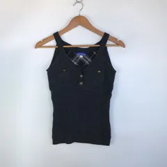 BURBERRY BLUELABEL ニットベスト レディース 38 グレー 3231202603140034