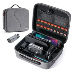 【迅速に発送】STARTRC GAMES Switch 2 ケース スイッチ2 オールインボックス 防塵 防汚 耐衝撃 全面保護 大容量 Switch 2 本体/Joy-Con/Proコントローラー/電源アダプタ/18枚ゲームカード全部収納可 d134ef54