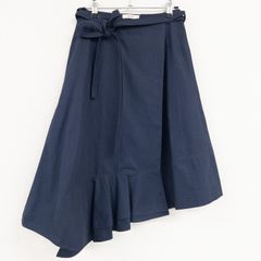 CELINE ネイビー フレアスカート 38 - メルカリ
