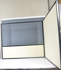 美品 茶道具 黒塗縁 青海波 羽衣 紗張 風炉先屏風 淡々斎好 間仕切り