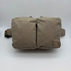 PORTER / KEEPER WAIST BAG　ウエストポーチ ボディバッグ ベージュ カーキ系 ナイロン メンズ レディース P0 748
