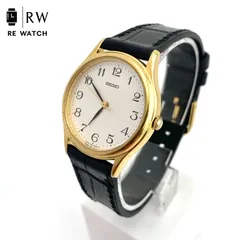 【中古】SEIKO 7N01-6020 腕時計 ホワイト/ゴールド/ブラック
