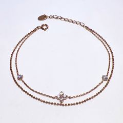 4℃ 2連ブレスレット ピンクゴールドK10 - メルカリ
