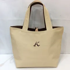 KITAMURA キタムラ リバーシブルトートバッグ 生成り×ブラウン