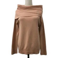 ロペピクニック ROPE Picnic セーター ニット プルオーバー オフショルダー 無地 長袖 40 ピンク オレンジ