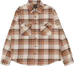 Brixton Bowery L/S Flannel Shirt Whitecap/Pinecone Brown/Burro Brown M ネルシャツ 送料無料のサムネイル